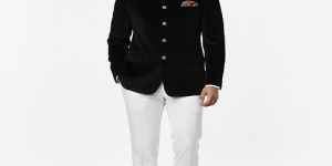 Party Wear Luxury Black Velvet Blazer