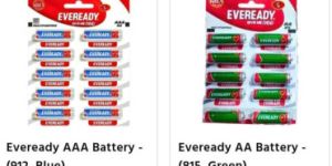 Eveready Battery Cells