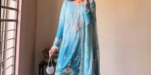 sky blue palazzo set