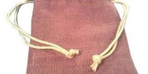 Rustic Jute Drawstring Gift Jewelry Pouch