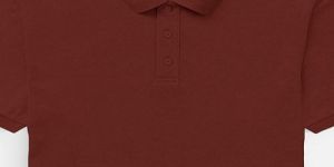 Mens Brick Red Cotton Polo T-Shirt