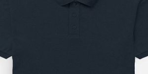 Mens Navy Blue Cotton Polo T-Shirt