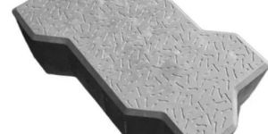 80 Mm Grey Concrete Zig Zag Paver Block