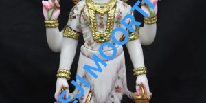 Mata Parvati Marble Statue