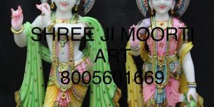 Radha Krishna Marble Statues