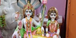 Marble Laxmi Narayan Statue