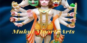Panchmukhi Marble Hanuman Statue