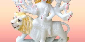 Stylish Marble Durga Mata Statue