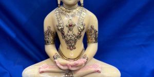 Stylish Marble Jain Mahaveer Statue