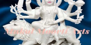 White Marble Durga Mata Statue