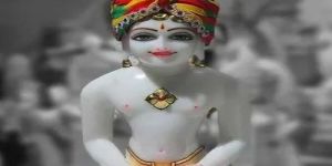 White Marble Mahavir Swami Statue
