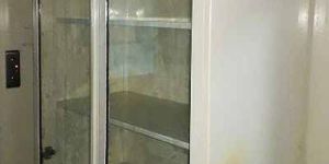 Two Skin Glass Shutter Cabinet