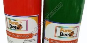 Funn Bee 500ml Red & Green Tempera Colors Bottle Set