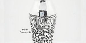 Fancy Antique Silver Bottle in High Finishing