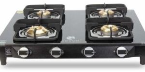 4 Burner Glass Top Gas Stove