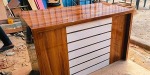 Stylish Rectangular Wooden Office Table