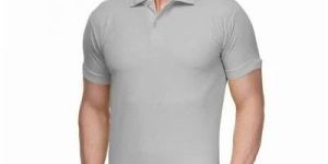Mens Stylish Grey Urban Polo T-Shirt