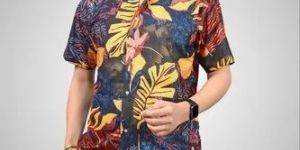 Mens Tropical Leaf Print Co-Ord Set