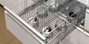 Stainless Steel Modular Kitchen Basket Rack