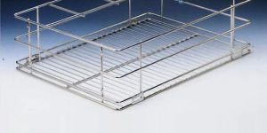 Stainless Steel Right Angle Cutlery Kitchen Basket