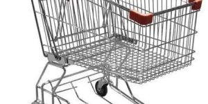 Stainless Steel Supermarket Shopping Trolley