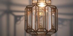 Iron And Glass Decorative Wall Light