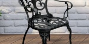 Minceta Set of 4 Cast Aluminum Chair