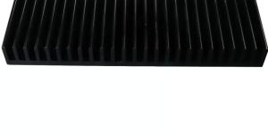 180x70x20 Mm Black Aluminium Heat Sink