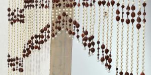 PVC Brown Beads Crystal Door Curtain