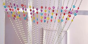 PVC Multicolor Beaded Door Curtain