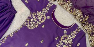 Ladies Purple Palazzo Set