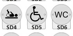 Steel Door Disk Signage