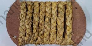 Rice Grass Three Strand Handspun Braid