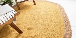 Oval Shape Jute Carpet