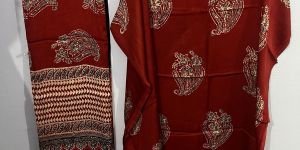 Unstitch Ajrakh Modal Silk 2 Piece Suit Set