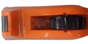 Coral Orange Plastic Tape Dispenser