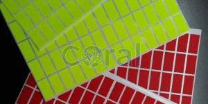 Flurocent Label Sticker