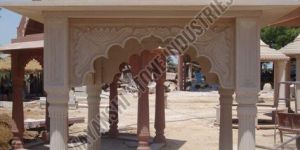 Traditional Indian Sandstone Courtyard Gazebo