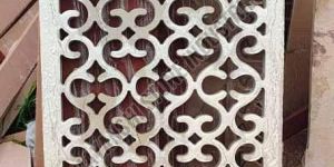 White Mint Sandstone Patterned Jali