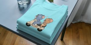 Women Crew Neck Printed Cotton T Shirt