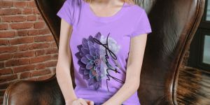 Women Half Sleeve Printed Cotton T Shirt