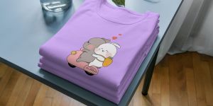 Women Slim Fit Printed Cotton T Shirt