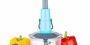 Sun Star Sky Blue Hand Push Vegetable Chopper