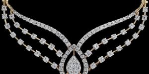 Crescent Style Diamond Mangalsutra