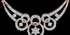 Detailed Diamond Pendant Mangalsutra