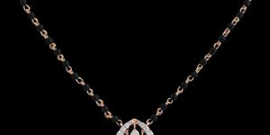 Floating Diamond Pendant Mangalsutra