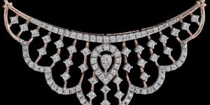 Large Crescent Diamond Mangalsutra