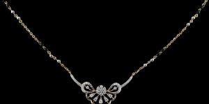 Modern Geometric Diamond Mangalsutra