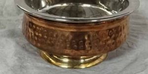 Stainless Steel Copper Handi Bowl