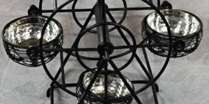 Stainless Steel Wheel Cup Cake Stand